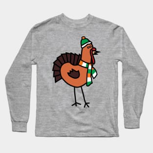 Thanksgiving Turkey on St Patricks Day Long Sleeve T-Shirt